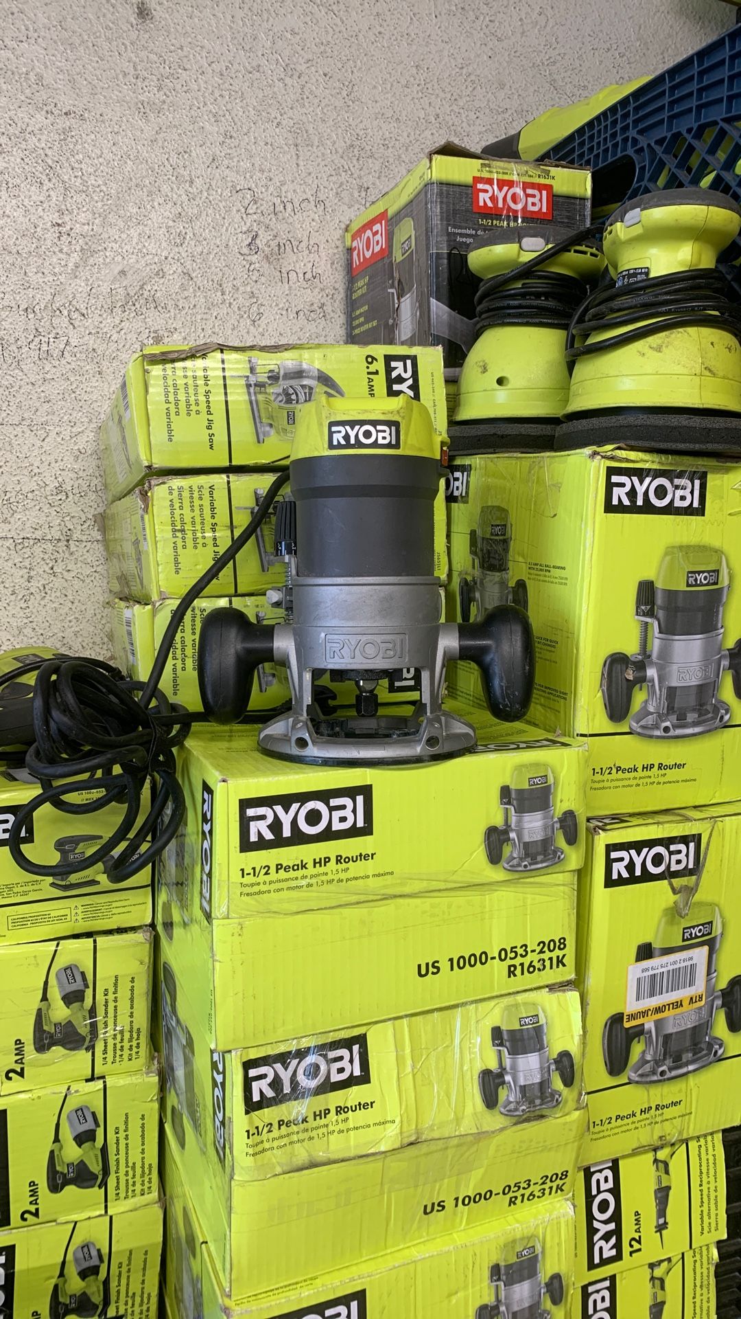 Ryobi Electric 1-1/2 Peak HP Router Quantity Available