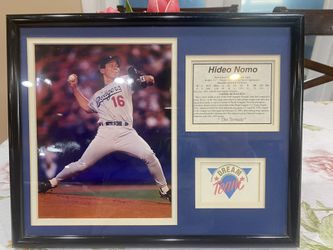 Hideo Nomo Framed Promo Pic