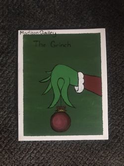 Hand Painted Grinch Artwork