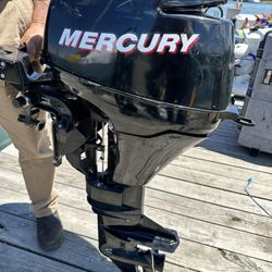 2004 Mercury 9.9hp Four Stroke Outboard.