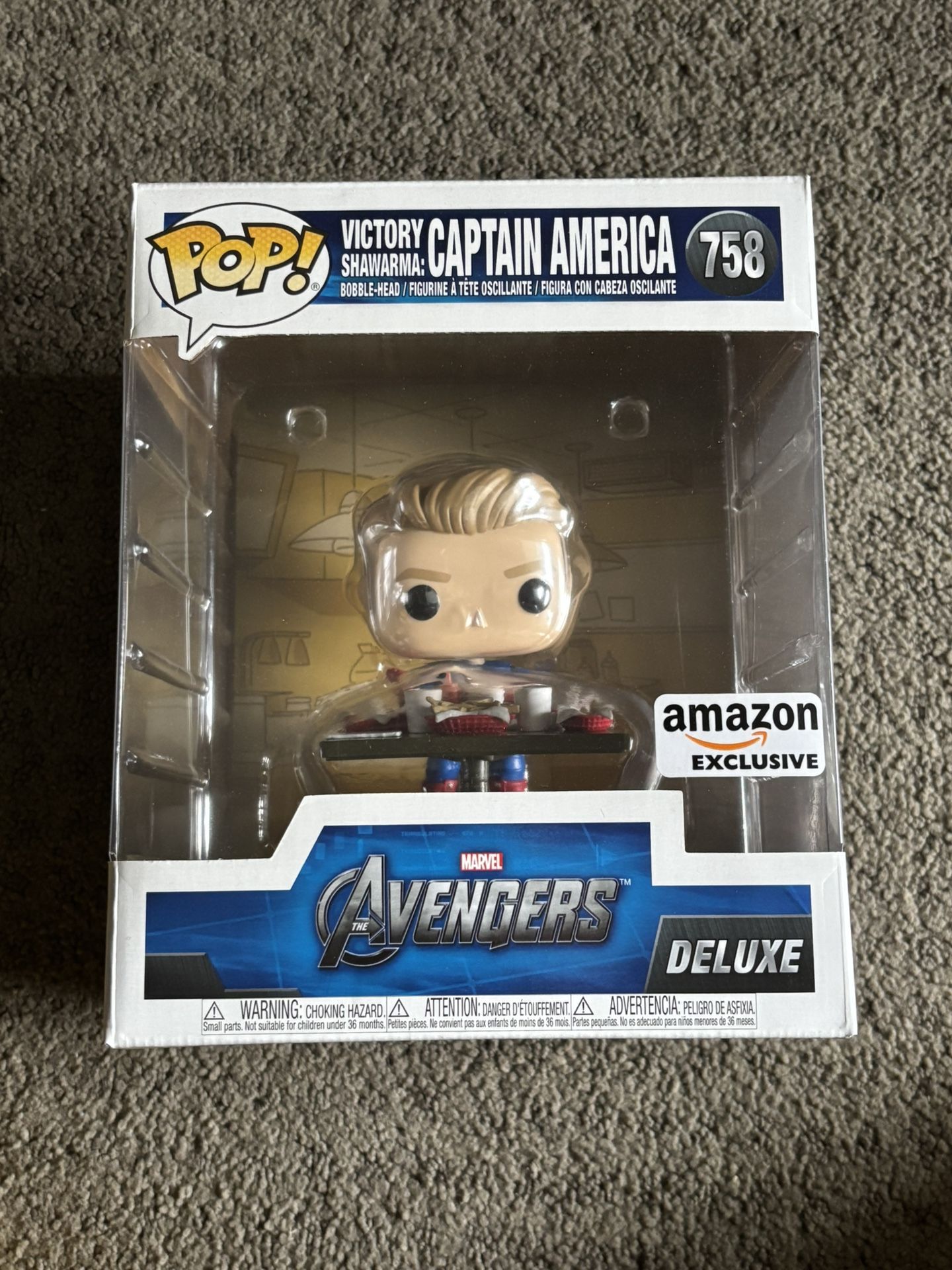 Marvel Funko Pop Captain America Victory Shawarma Amazon Exclusive #758