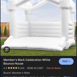 White bounce house