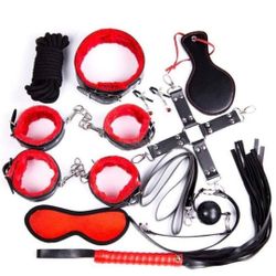 Nimgoss 10pcs Bondage Sexual Game Kit Training Set Pleasure Exotic