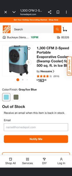 Swamp cooler/ evaporative cooler