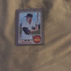 Mantle 1968 Card 