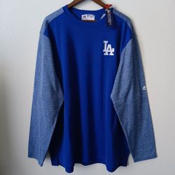 XXL Los Angeles Dodgers Majestic Men's Therma Base Pullover Sweater