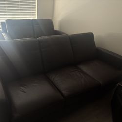 Leather Couch And Loveseat