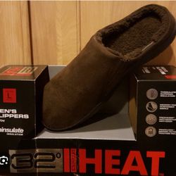 Men’s slippers with thin sulfate insulation-  Size M 8-9