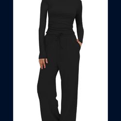 New Large Darong Women's 2 Piece Sets Fall Outfits Long Sleeve Wide Leg Tracksuits Casual Lounge Set Matching Sets $25 Price Firm