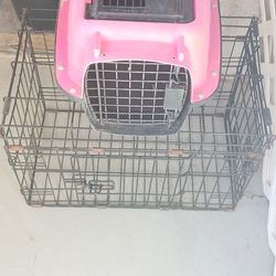 Patio couch and a little doggy basket 