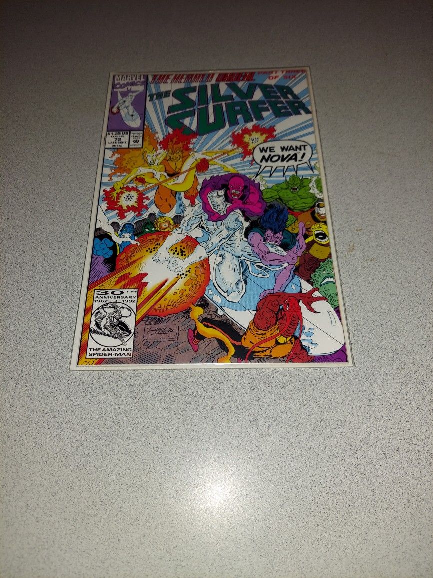 1992 THE SILVER SURFER #72 COMIC BAGGED AND BOARDED