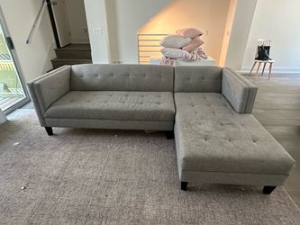 Grey Apt2b Couch sectional chaise sofa $300