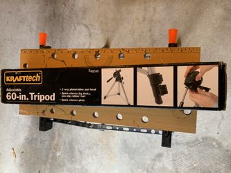 KRAFTtech 60" Adjustable Camera Tripod with Nylon Carrying Bag #948248