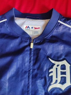 Vintage Majestic Detroit Tigers Shirt Sleeve Windbreaker Size L