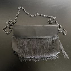 Steve Madden Accent Purse w/Chain Fringe 