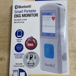 New In Box Sealed NuvoMed Smart Portable EKG Monitor 
