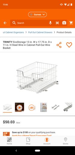 Trinity cabinet pull out basket.