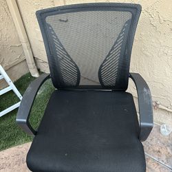 Lacoo Mid-Back Office Desk Chair Ergonomic Mesh Task Chair with Lumbar Support, Black