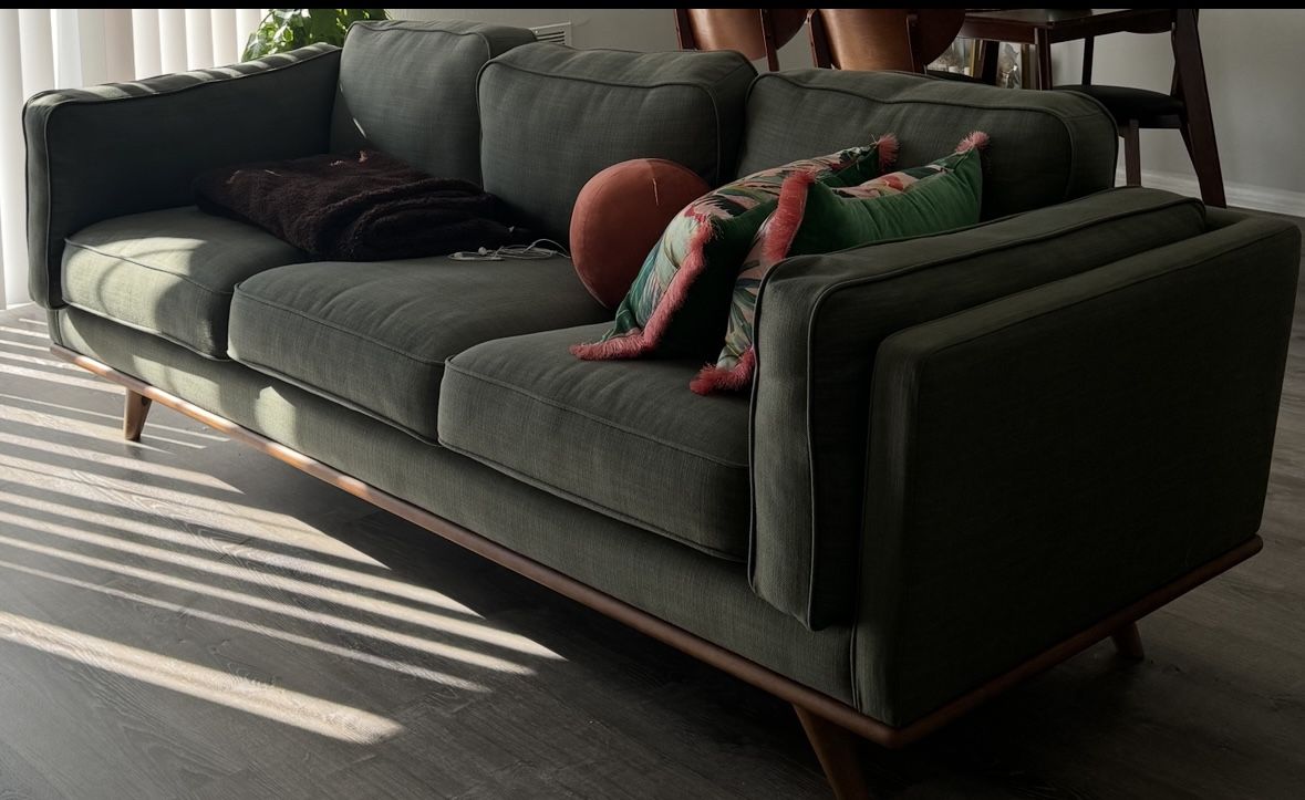 Olive Green Sofa