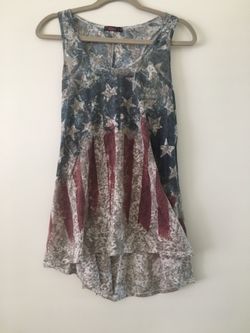 USA Flag Tank | Small Or Medium 