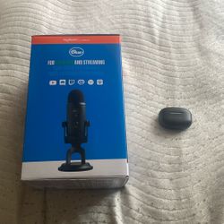 Blue Yeti Mic And Raycon Earbuds