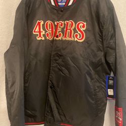 49ers logo back Jacket 2XL Brand new 