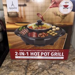 2 In One Hot Pot Grill
