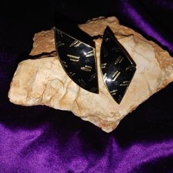 80's Style Triangular shaped Pierced Earrings