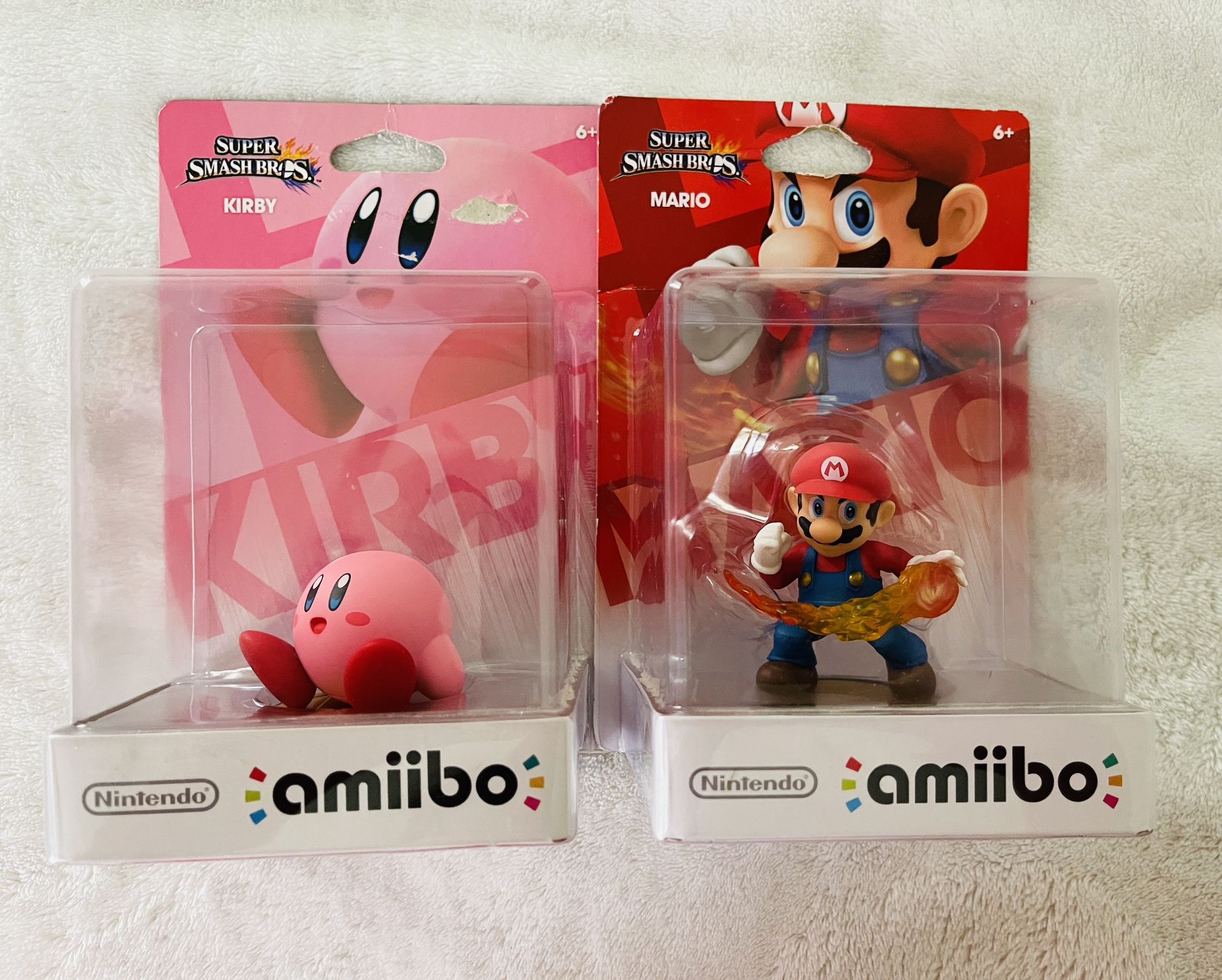 Amiibo Super Smash Bros Mario & Kirby New In Box