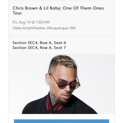 Chris Brown- 2 Tickets-Abq