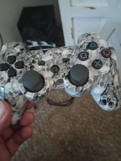 PS3 Controller Skull Print Custom