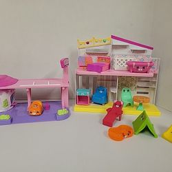 Shopkins Sparkle Hills  House And Drive Thru With Furniture 