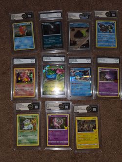Pokémon Custom Graded Slab Collection Bulk Lot – 11 Cards