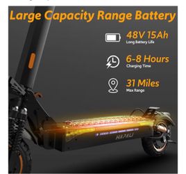 HAPALI Electric Scooter 1200W 48V 15Ah