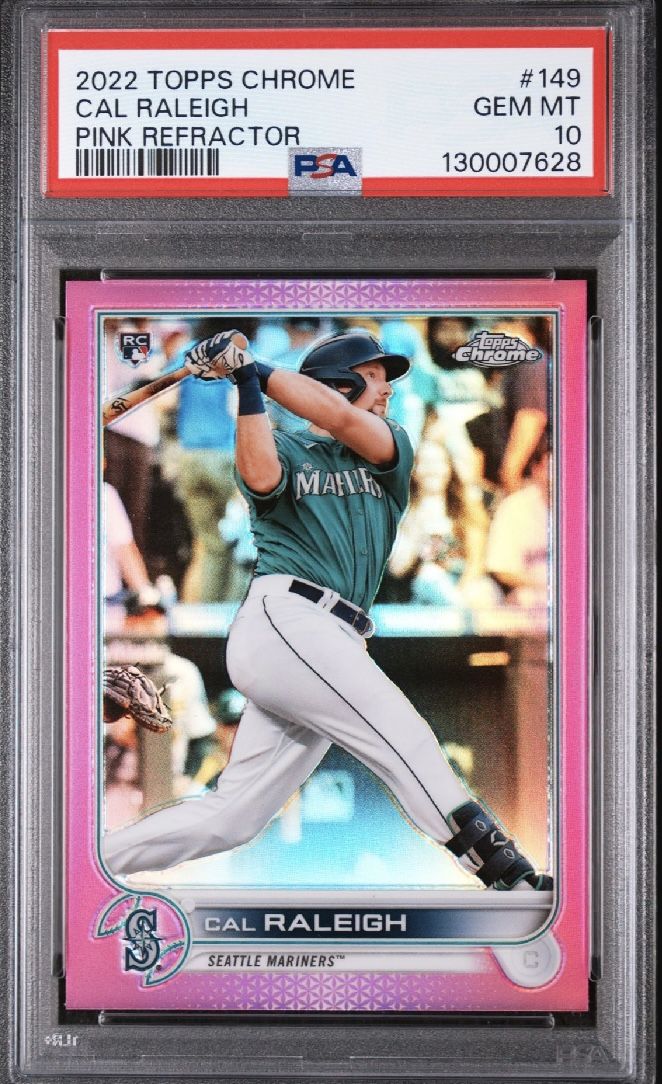 Cal Raleigh Pink Refractor PSA 10