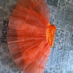 Orange Petticoat/tulle Skirt