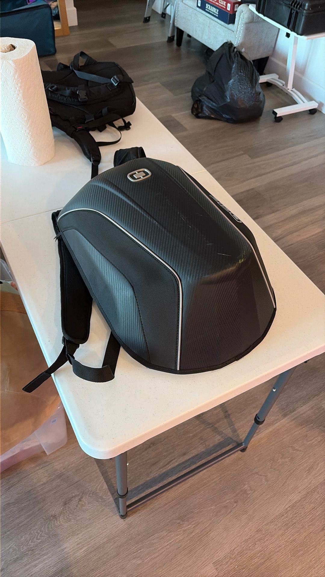 OGIO 123006.36 No Drag Mach 5 Motorcycle Backpack - Stealth Black , 20.5" H x 14.5" W x 7" D, Medium