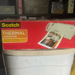 Thermal Laminator With 50 Letter Size 3 Mil Pouches 