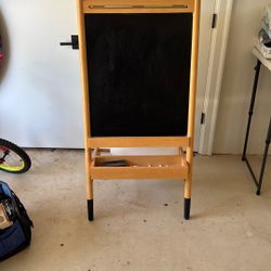 Crate & Barrel Chalkboard And Dry Erase Board