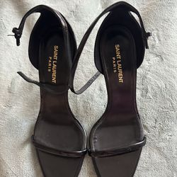 black saint lauren heels 