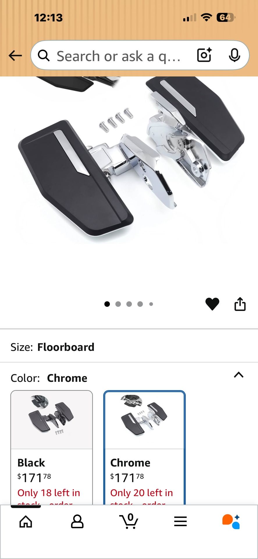 Floorboards Front Rider Foot Pegs