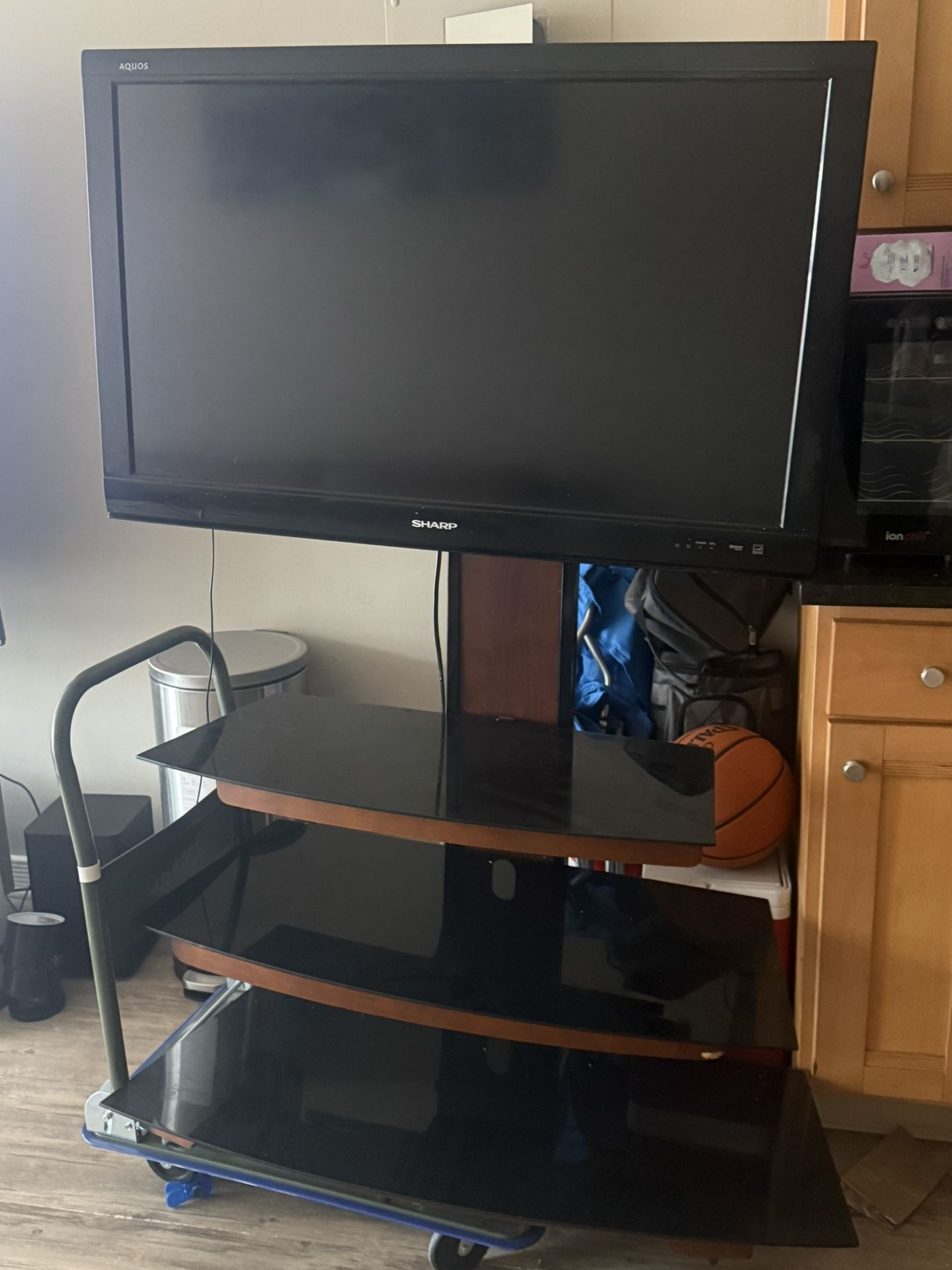Sharp Lcd tv with tv stand (included )