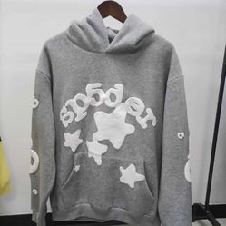 sp5der hoodie grey