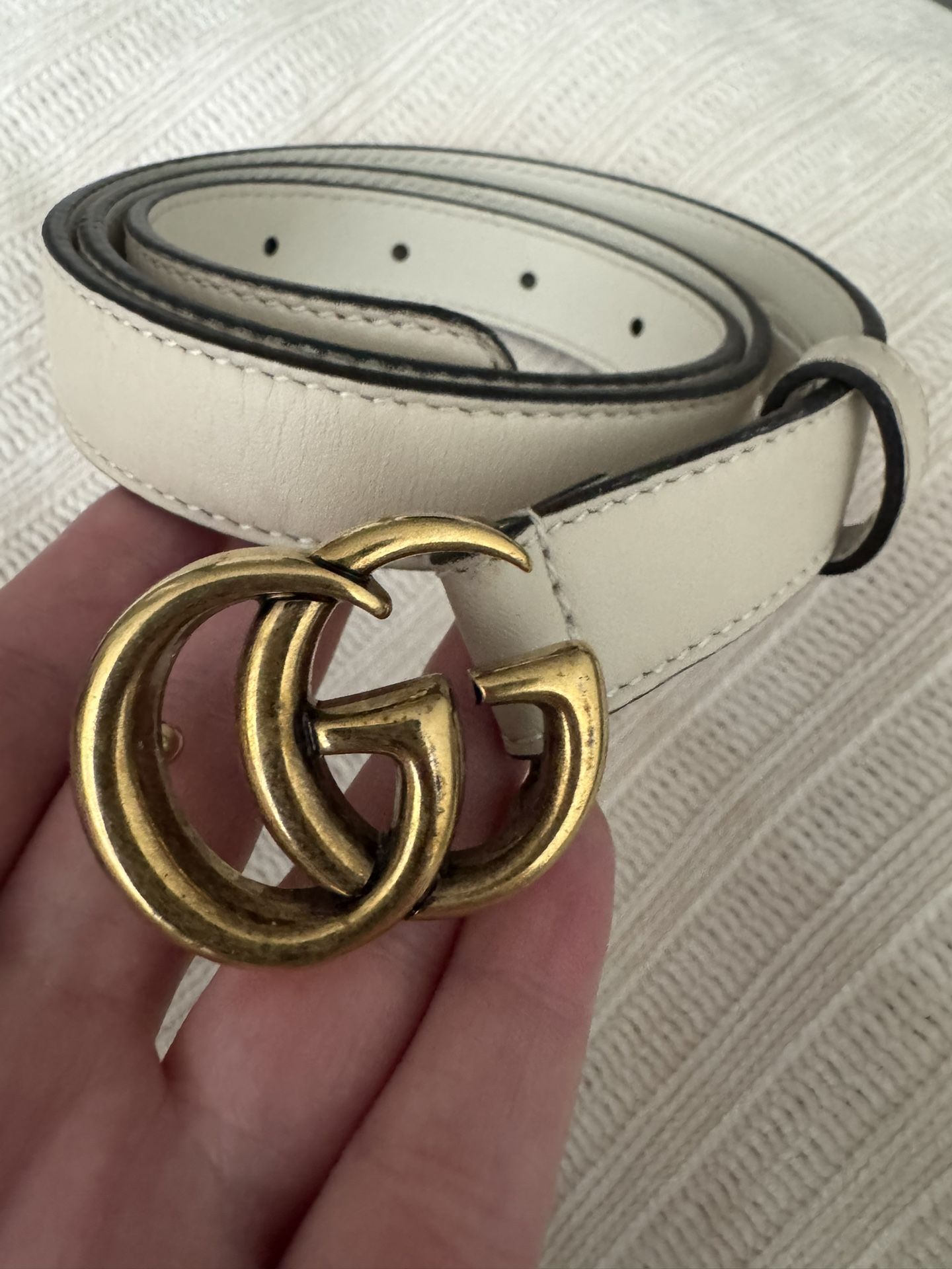 Cream GUCCI belt