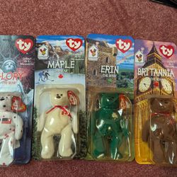 TY CIB International Bears Complete Set