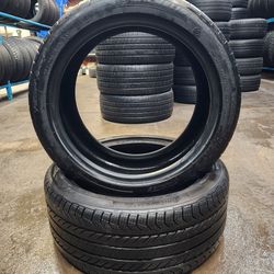 (2) 245 40 18 Michelin & Continental Tires