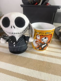 Jack Nightmare Before Christmas Plush And Cup
