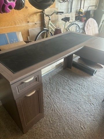 Grey Corner Desk 