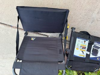 pair of GCI Stadium seat fold up chair, chairs for bleachers
