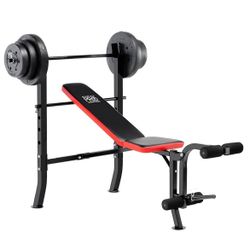 Bench with weights